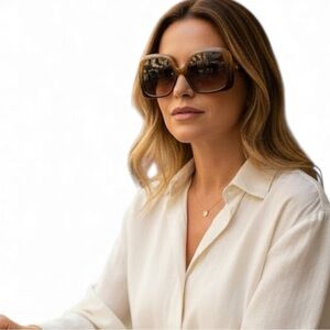 Christian Dior Sunglasses Oversized Honey Optyl Frame